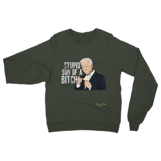 Buy olive-green Stupid SOB Classic Adult Sweatshirt