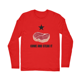 Buy red Come and Steak it Classic Long Sleeve T-Shirt