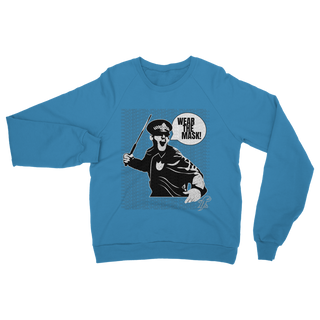 Buy sapphire Wear the Mask Classic Adult Sweatshirt