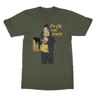 Buy army-green F*CK The State Classic Adult T-Shirt