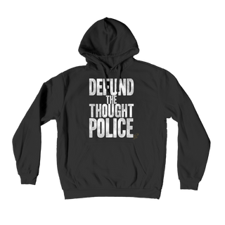 Buy black Defund the Thought Police Premium Adult Hoodie