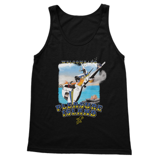 Buy black Pleasure Island Classic Adult Vest Top
