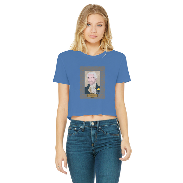 Consistent Classic Women's Cropped Raw Edge T-Shirt