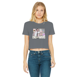 Buy dark-grey Pepe Scott Horton 2.0 Classic Women's Cropped Raw Edge T-Shirt