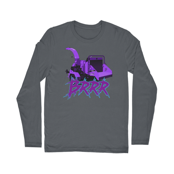 Wood chipper go BRRR BTC Classic Long Sleeve T-Shirt