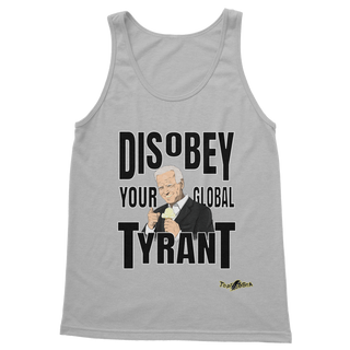 Buy light-grey Disobey Your Global Tyrant Biden Classic Adult Vest Top