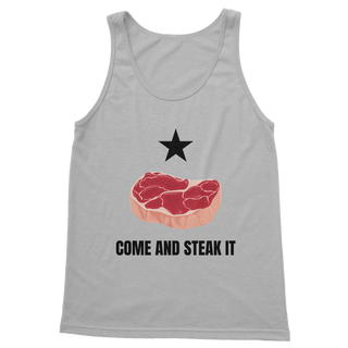 Buy light-grey Come and Steak it Classic Adult Vest Top