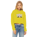 ADRENOCHROME Ladies Cropped Raw Edge Hoodie