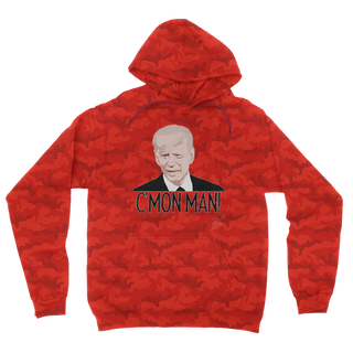 Buy red-camo C’mon Man Biden Camouflage Adult Hoodie