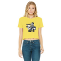 The Debate is Over Classic Women's Cropped Raw Edge T-Shirt