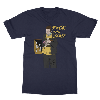 Buy navy F*CK The State Classic Adult T-Shirt