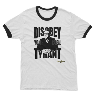 Disobey Gates Adult Ringer T-Shirt