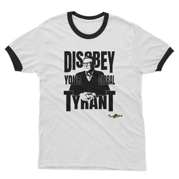 Disobey Gates Adult Ringer T-Shirt