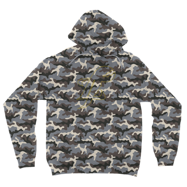 TopLobsta double line logo Camouflage Adult Hoodie
