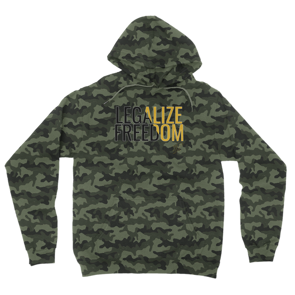 Legalize Freedom Camouflage Adult Hoodie