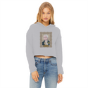 Consistent Ladies Cropped Raw Edge Hoodie