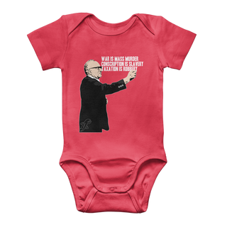 Buy red Taxation is Robbery Rothbard Classic Baby Onesie Bodysuit
