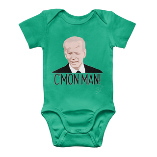 Buy kelly-green C’mon Man Biden Classic Baby Onesie Bodysuit