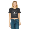 Disobey Cuomo Classic Women's Cropped Raw Edge T-Shirt