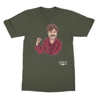 Buy army-green Unity! Naturalist Capitalist Classic Adult T-Shirt