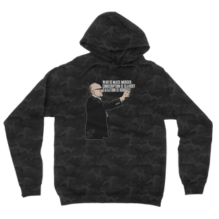 Taxation is Robbery Rothbard Camouflage Adult Hoodie