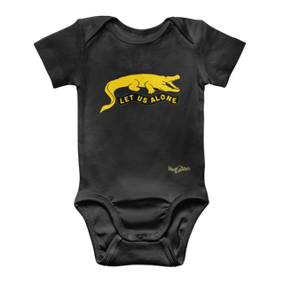 Let Us Alone Classic Baby Onesie Bodysuit