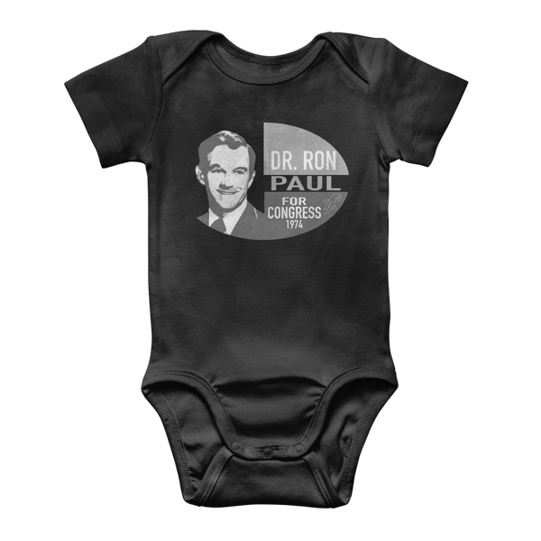 Ron Paul for Congress B&W Classic Baby Onesie Bodysuit