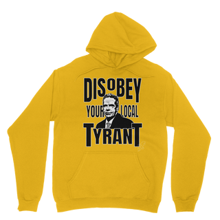 Buy gold Disobey Cuomo Classic Adult Hoodie