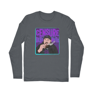 Buy dark-grey Censure Deez Nuts Classic Long Sleeve T-Shirt