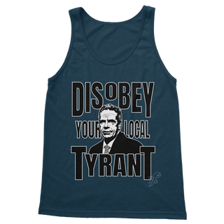 Buy navy Disobey Cuomo Classic Adult Vest Top