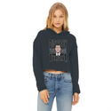 Disobey Newsome Ladies Cropped Raw Edge Hoodie