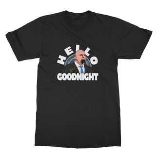 Buy black Hello Goodnight Classic Adult T-Shirt