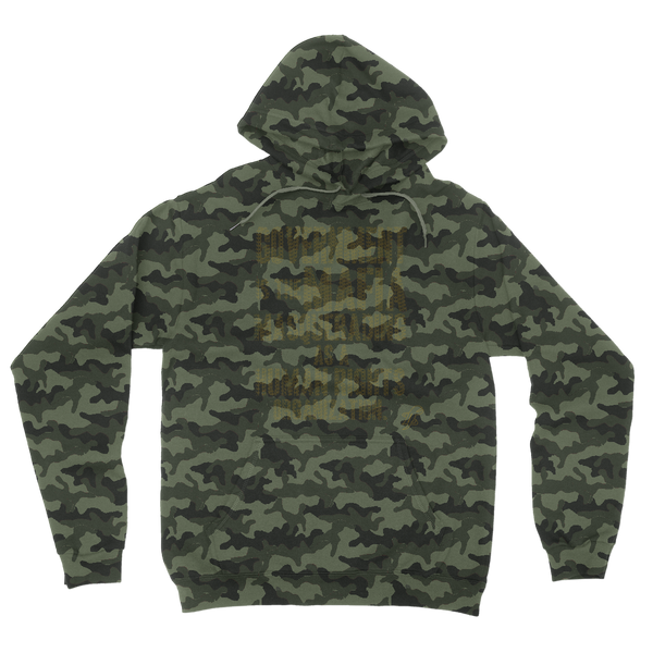 Government is the Mafia Camouflage Adult Hoodie