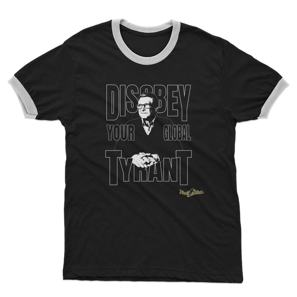 Disobey Gates Adult Ringer T-Shirt