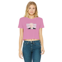 ADRENOCHROME Classic Women's Cropped Raw Edge T-Shirt