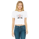 ADRENOCHROME Classic Women's Cropped Raw Edge T-Shirt