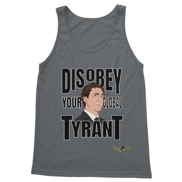 Disobey Your Global Tyrant Trudeau Classic Adult Vest Top