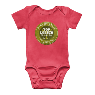 Buy red TopLobsta Retro logo Classic Baby Onesie Bodysuit
