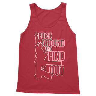 Buy red Fuck Around and Find Out Classic Adult Vest Top