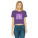High on Liberty RP Classic Women's Cropped Raw Edge T-Shirt