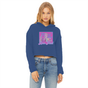 High on Liberty RP Ladies Cropped Raw Edge Hoodie