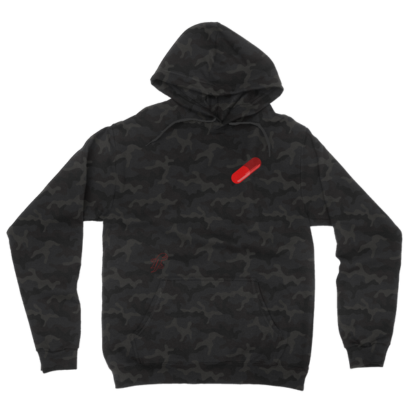 Red Pill Camouflage Adult Hoodie