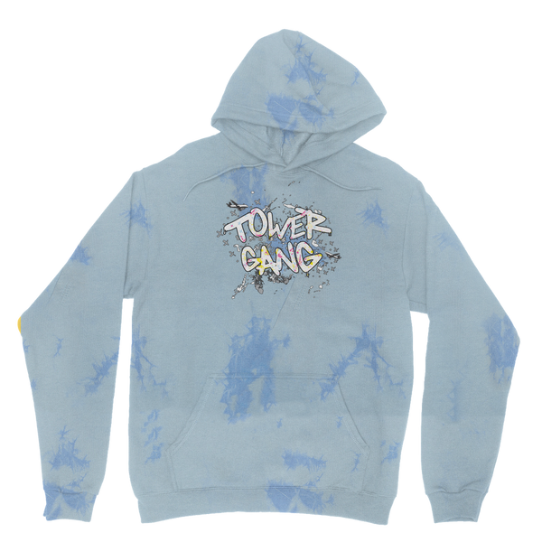 Tower Gang 2022 B&W Tie Dye Hoodie
