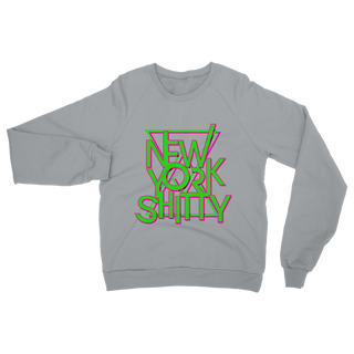 Buy light-grey New York Shitty Retro Classic Adult Sweatshirt
