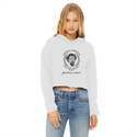Haymarket Martyr Ladies Cropped Raw Edge Hoodie