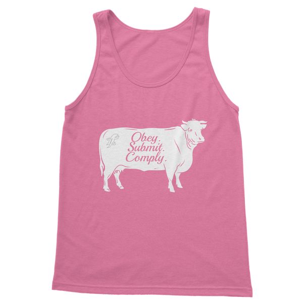 Obey. Submit. Comply. Cattle Classic Women's Tank Top