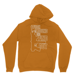 Buy orange Fuck Around and Find Out Classic Adult Hoodie
