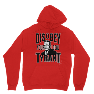Buy red Disobey Cuomo Classic Adult Hoodie