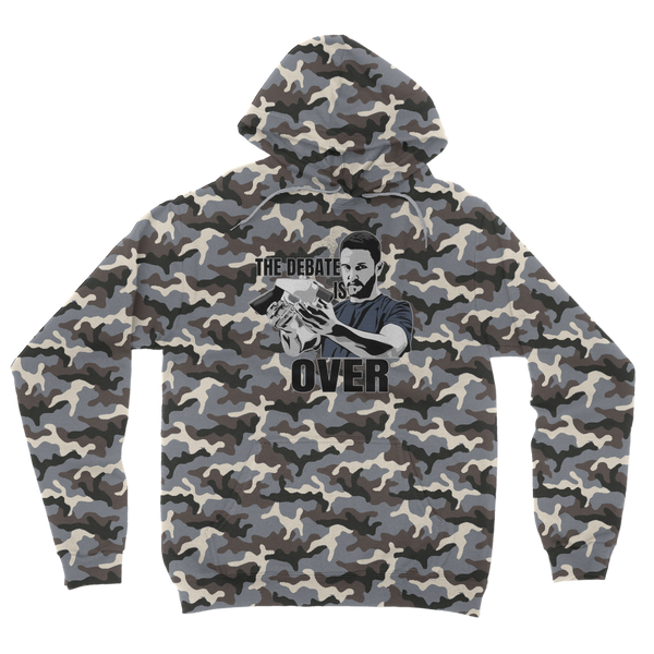 The Debate is Over Camouflage Adult Hoodie