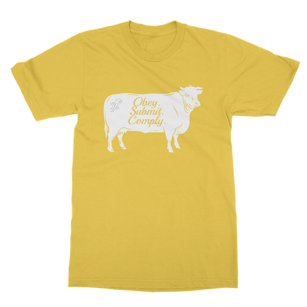 Obey. Submit. Comply. Cattle Classic Adult T-Shirt